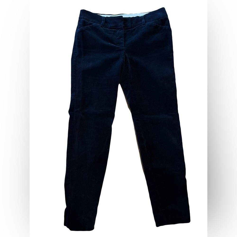 Theory black skinny corduroy pants women size 2
